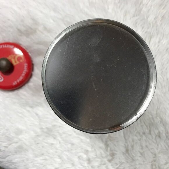 Set of 2 Vintage Coca-Cola Oval Tub + Cylinder Tin w/Knob Lid Set - Picture 12 of 14